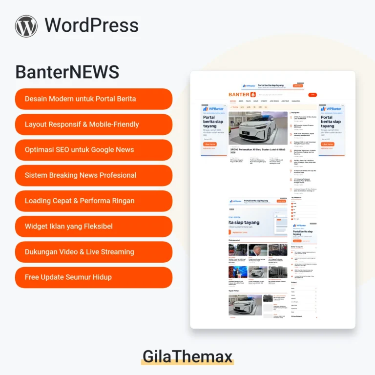Banter6 Theme WordPress Portal Berita Mirip Liputan6